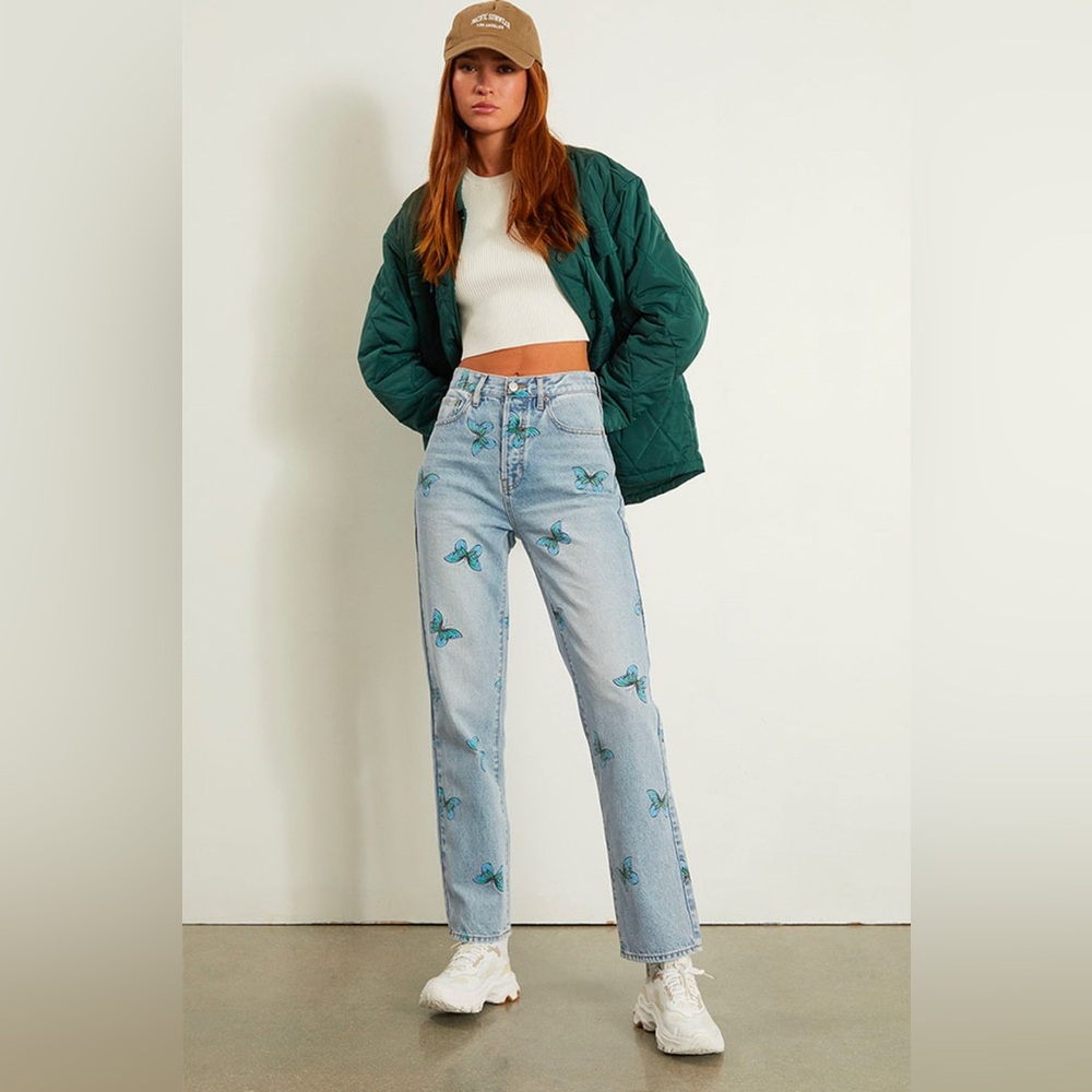 Pacsun Butterfly Jeans!